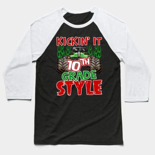 Kickin it 10th Grade Back to School Teacher Baseball T-Shirt